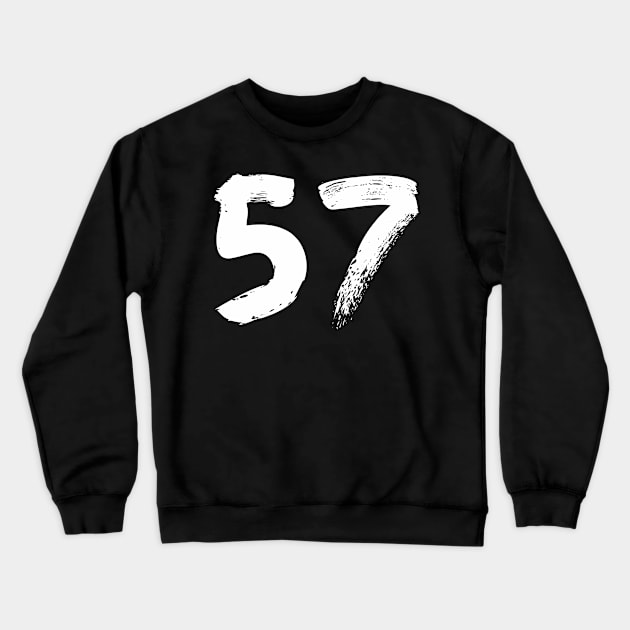 Number 57 Crewneck Sweatshirt by Erena Samohai